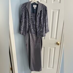 Full length 2 piece dress, worn once